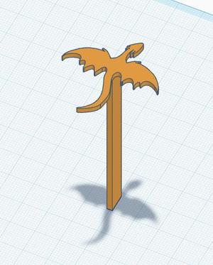 Dragon Halo Bookmark 4.stl
