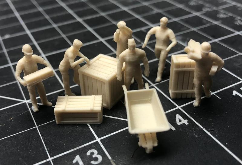 HO scale workers