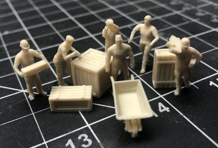HO scale workers