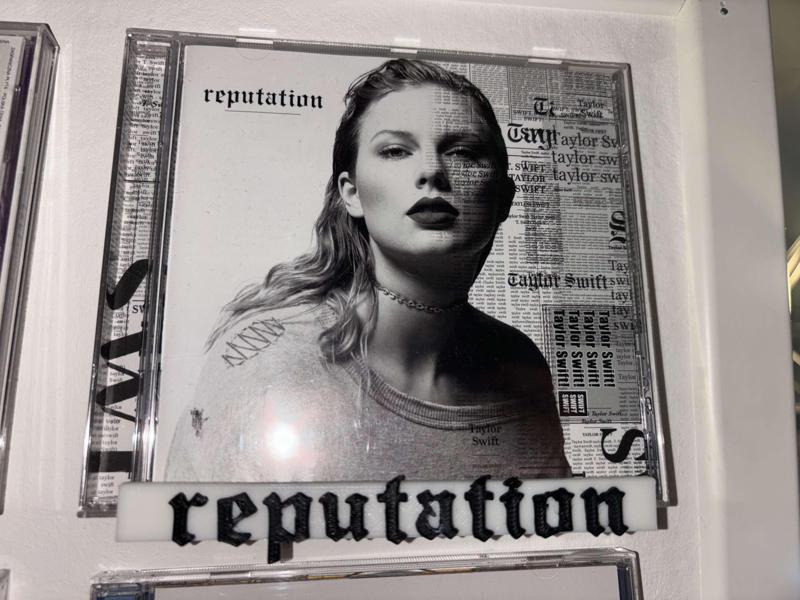 Taylor Swift reputation CD holder wall mounted