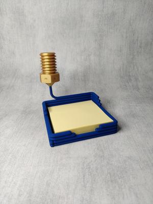 Print-In-Progress sticky note holder