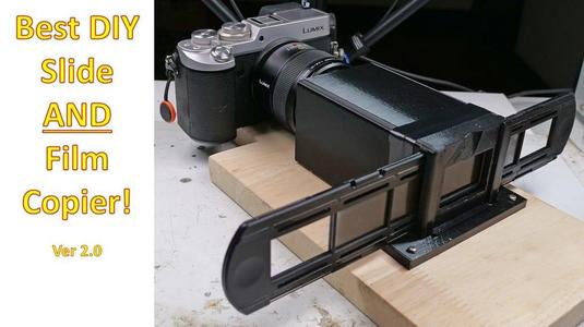 DIY 35mm Slide And Film Holder / Copier