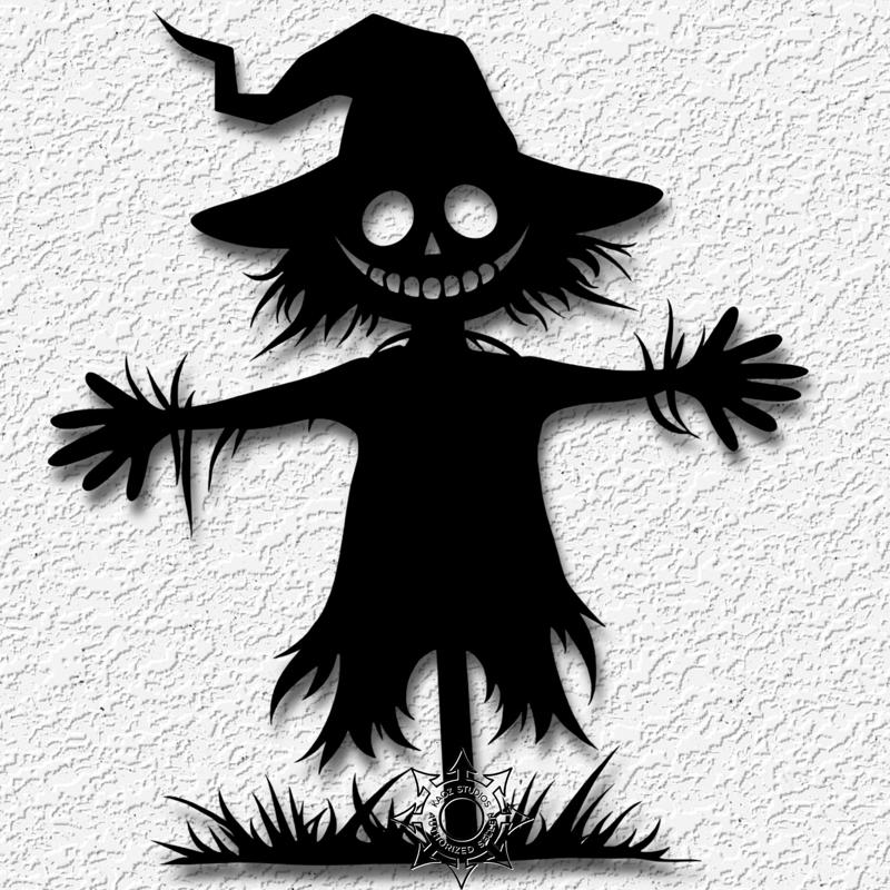scarecrow wall art Halloween decor