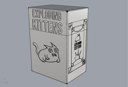 Exploding Kittens card case (base+ expansion)