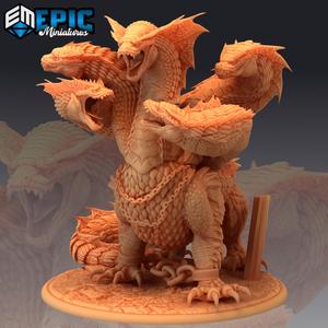 Captured Hydra / Lernaean Swamp Monster / 5 Headed Water Serpent