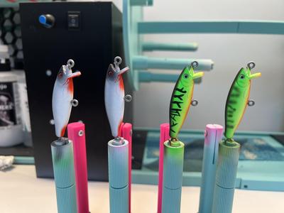 Lure holder for painting