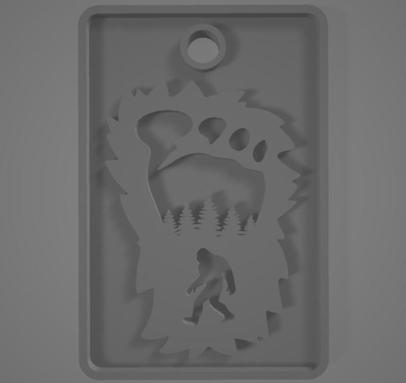 Bigfoot Luggage Tag