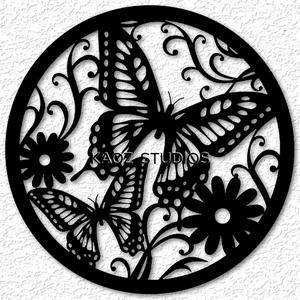 butterfly wall art butterflies wall decor flowers garden decoration
