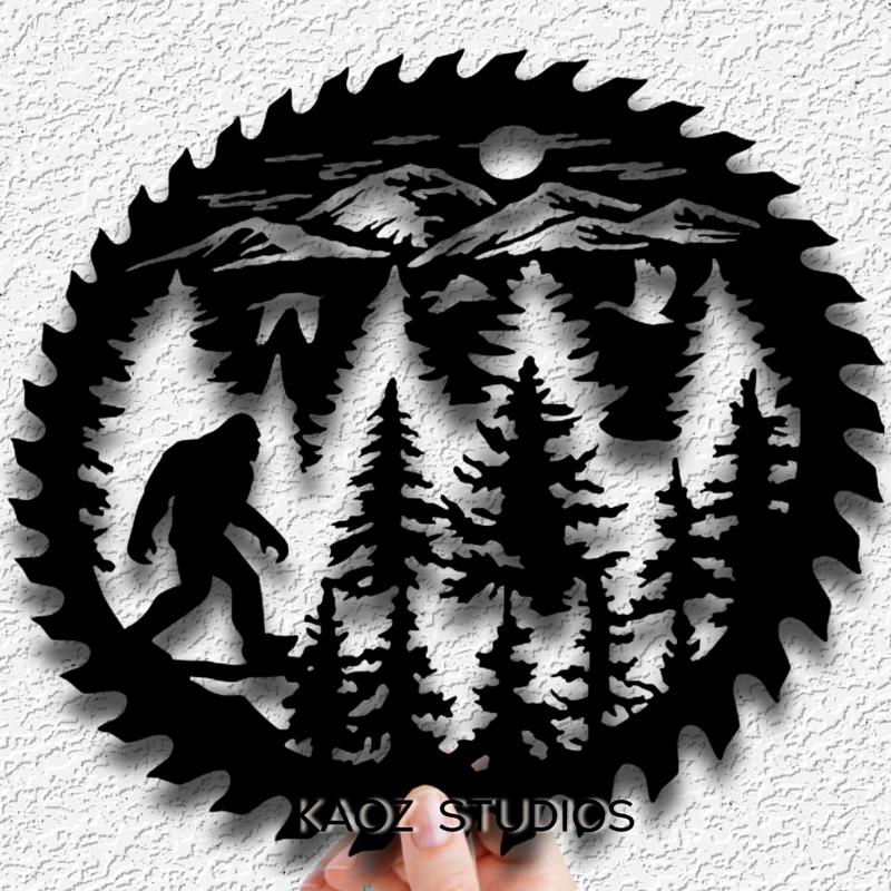 bigfoot wall art sasquatch wall decor yeti decoration