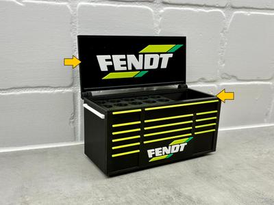 Lid Fendt tractor Inspired Toolbox desk organizer