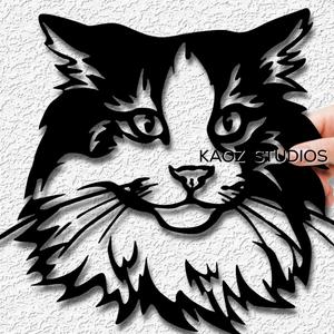 kitty face wall art cat wall decor kitten decoration