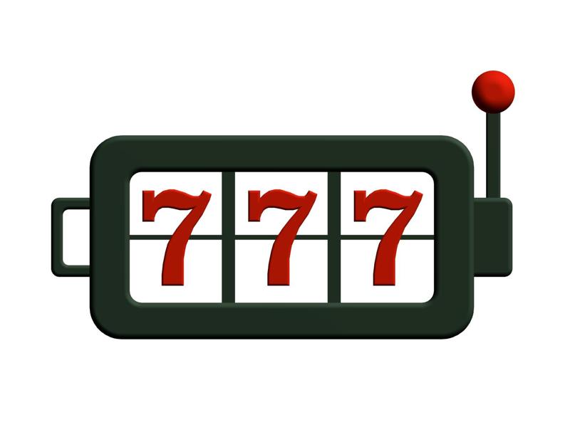 Slot Machine Keychain 777 