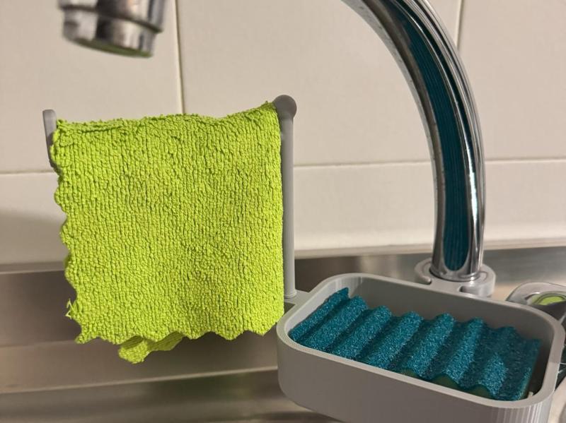 Sink sponge holder