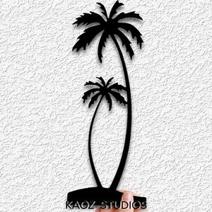 two palms wall art palm tree wall decor tropical island decoration