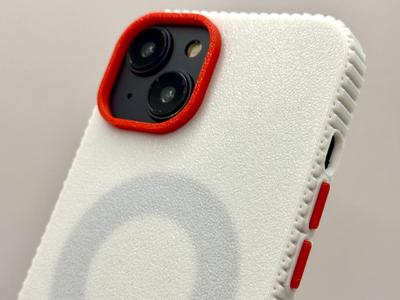 iPhone 14 Zigzag Case Customizable Button
