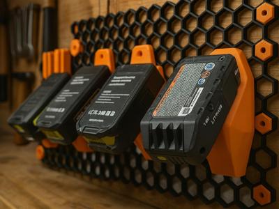 Ryobi Battery Holder – HSW Compatible Wall Mount