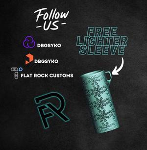 Free Lighter Sleeve Snowflake.stl