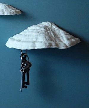 Mushroom magnetic key holder “Ganoderma Carnosum”