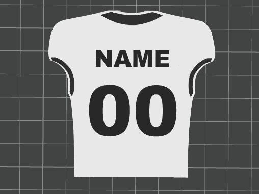 Personalized Football Jersey With/No KeyChain