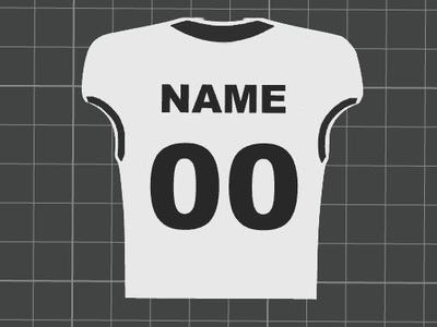 Personalized Football Jersey With/No KeyChain