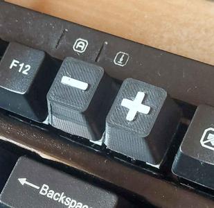 Plus and Minus keycaps