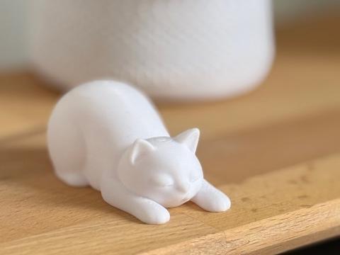 Balasana Yoga Cat – Child’s Pose Yoga Figurine