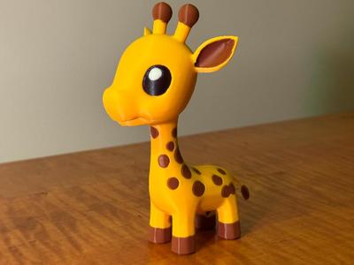 Cute Giraffe Toy - Multicolor Print
