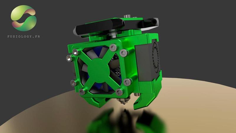Anycubic Kossel Plus Toolhead version 3 for E3D V6 and VOLCANO Hotends