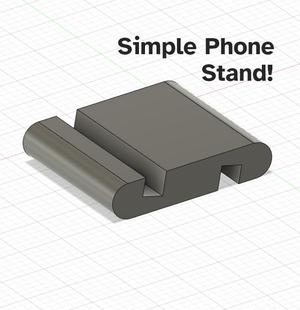 phone stand simple slot shape.stl