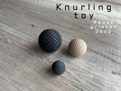 Knurling ball (printer poop inserted)
