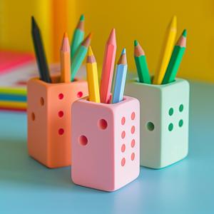 Dice Pen & Pencil Holder – Fun Desk Organizer