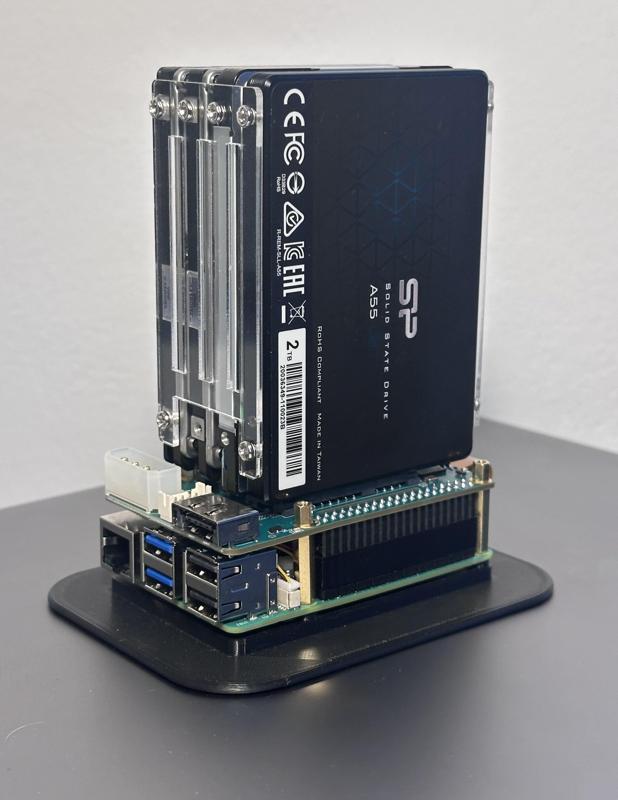 Wide Base for Raspberry Pi Radxa PENTA NAS
