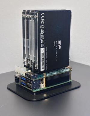 Wide Base for Raspberry Pi Radxa PENTA NAS
