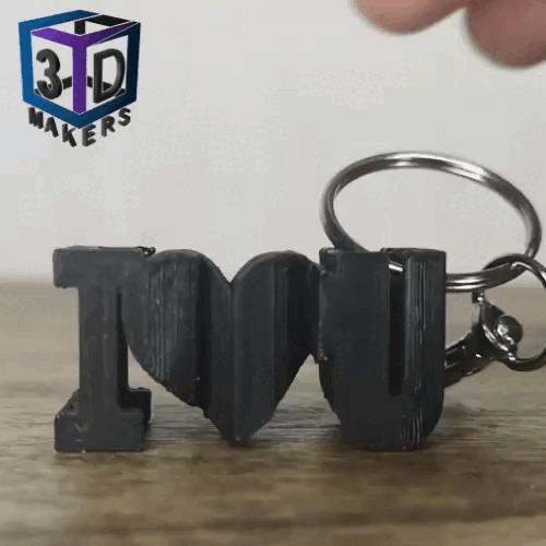 Key ring " I love you dad " father's day