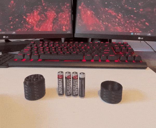 Travel Battery Case / Holder - AAA