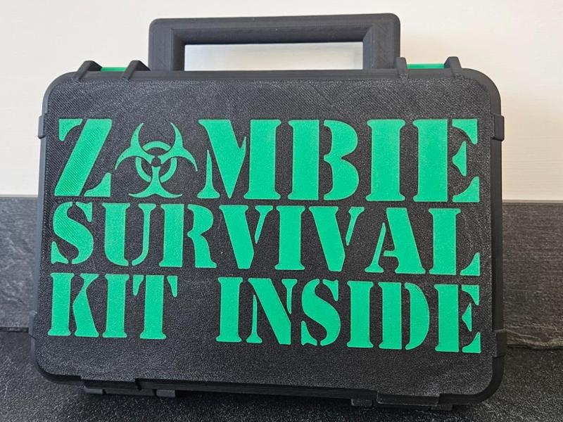 Large Zombie Survival Kit Rugged Box With Handle