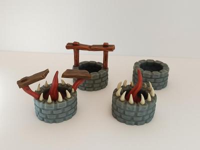 D&D Mini - Well Mimic - 2 Variations - TTRPG model