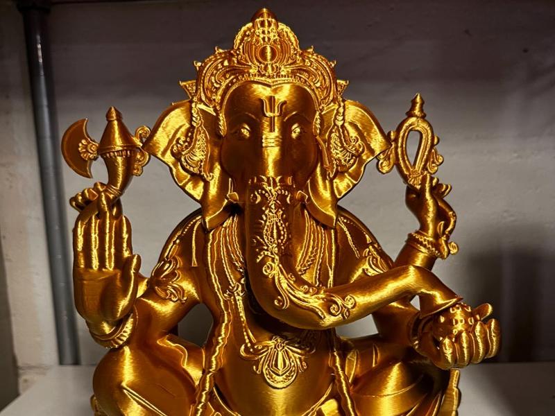 Lord Ganesha Seated in Lalitasana w/ Optional Base