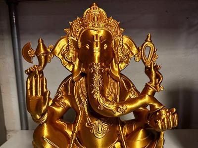 Lord Ganesha Seated in Lalitasana w/ Optional Base