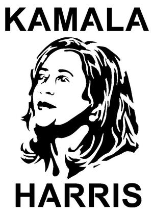 Kamala Harris stencil 3