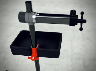 Tray Mount with Tool Holder and Hooks (Bike Stand / 38mm Pole) V2