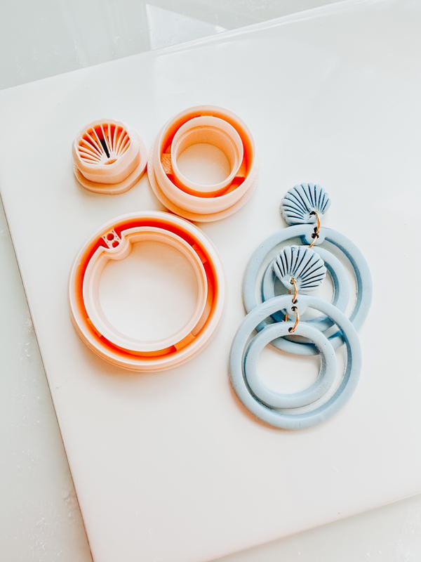 Shell and Skinny Circle Clay Cutter 