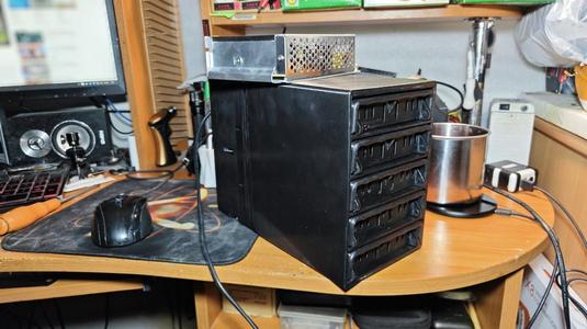 USB dock station for 5 disks (3.5"/2,5", SATA)