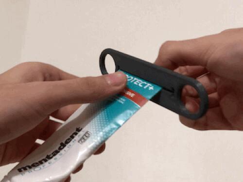 The ergonomic toothpaste squeezer