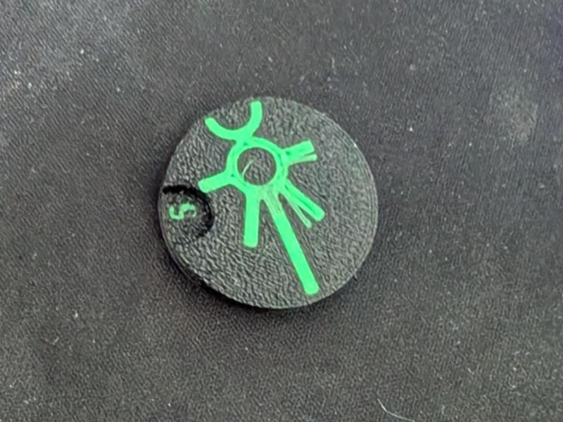 Necron Wound counter - 4x2mm magnet insert