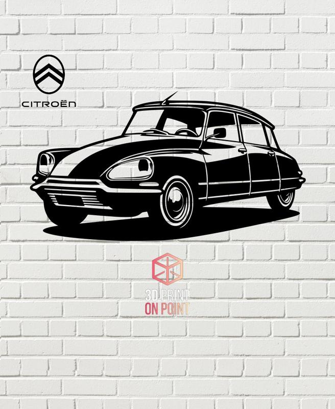 CITROEN DS VINTAGE - 2D WALL ART #2
