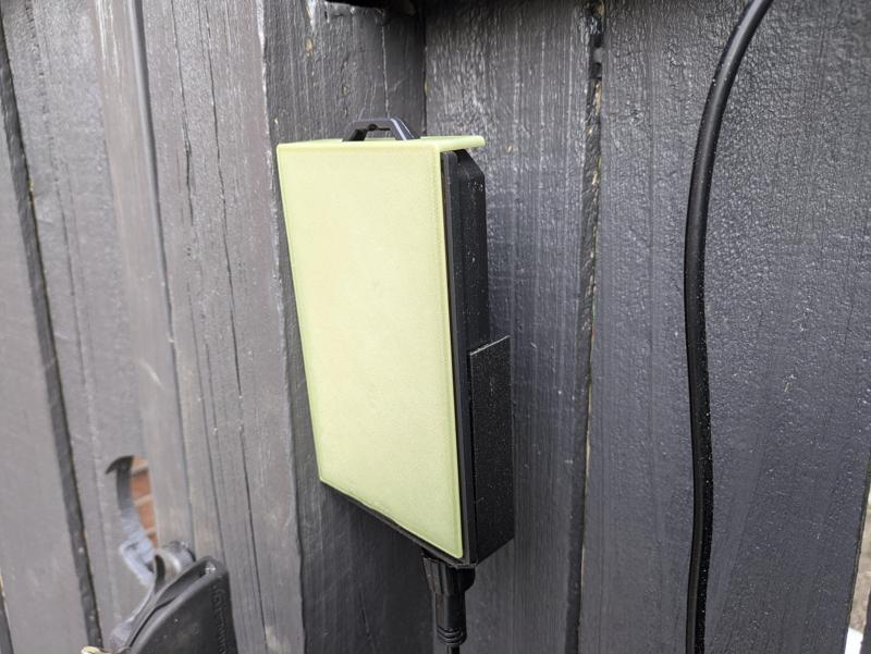 Outdoor light solar panel blocker