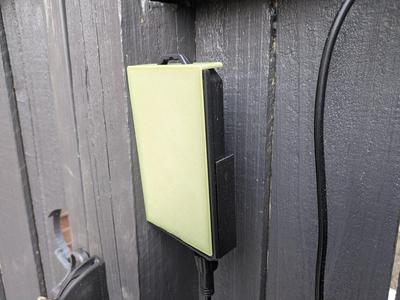 Outdoor light solar panel blocker
