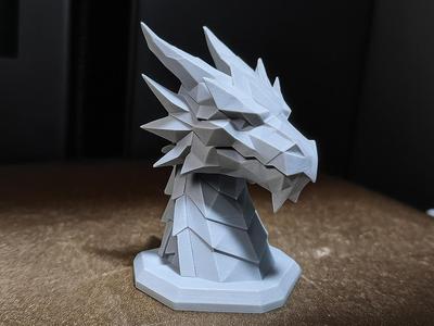Lowpoly Dragon Head