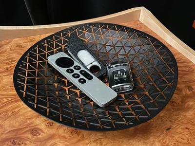Printed Flat Geometric Bowl